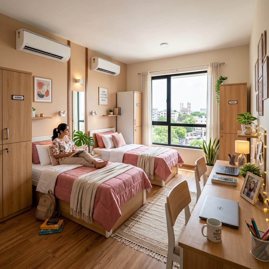 Premium 2-sharing AC room in Manikonda